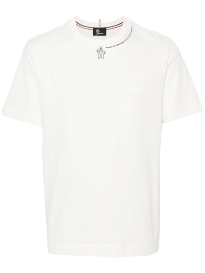 MONCLER GRENOBLE Logo-print T-shirt White
