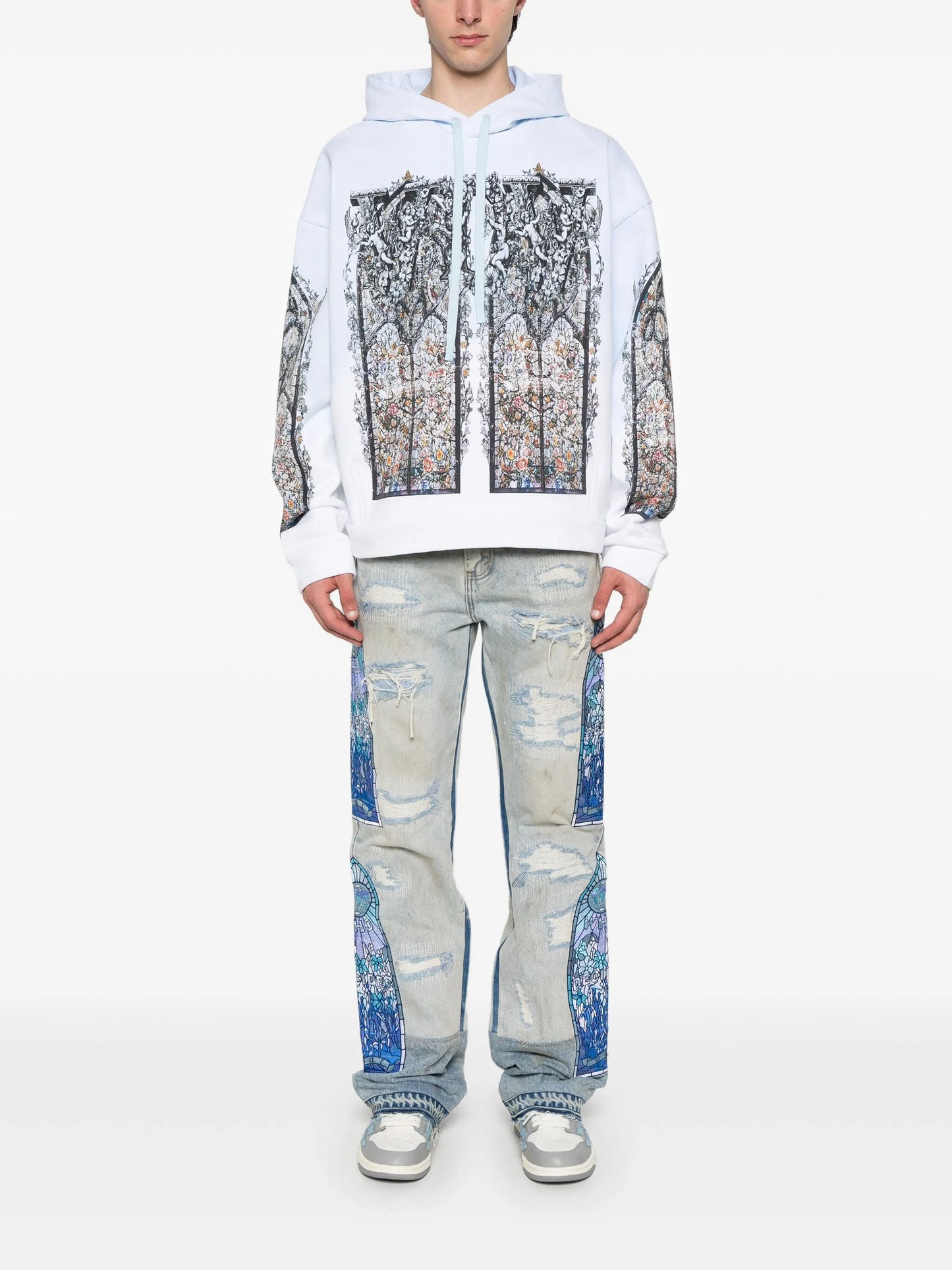 WHO DECIDES WAR Ignatius Hoodie Sky Blue