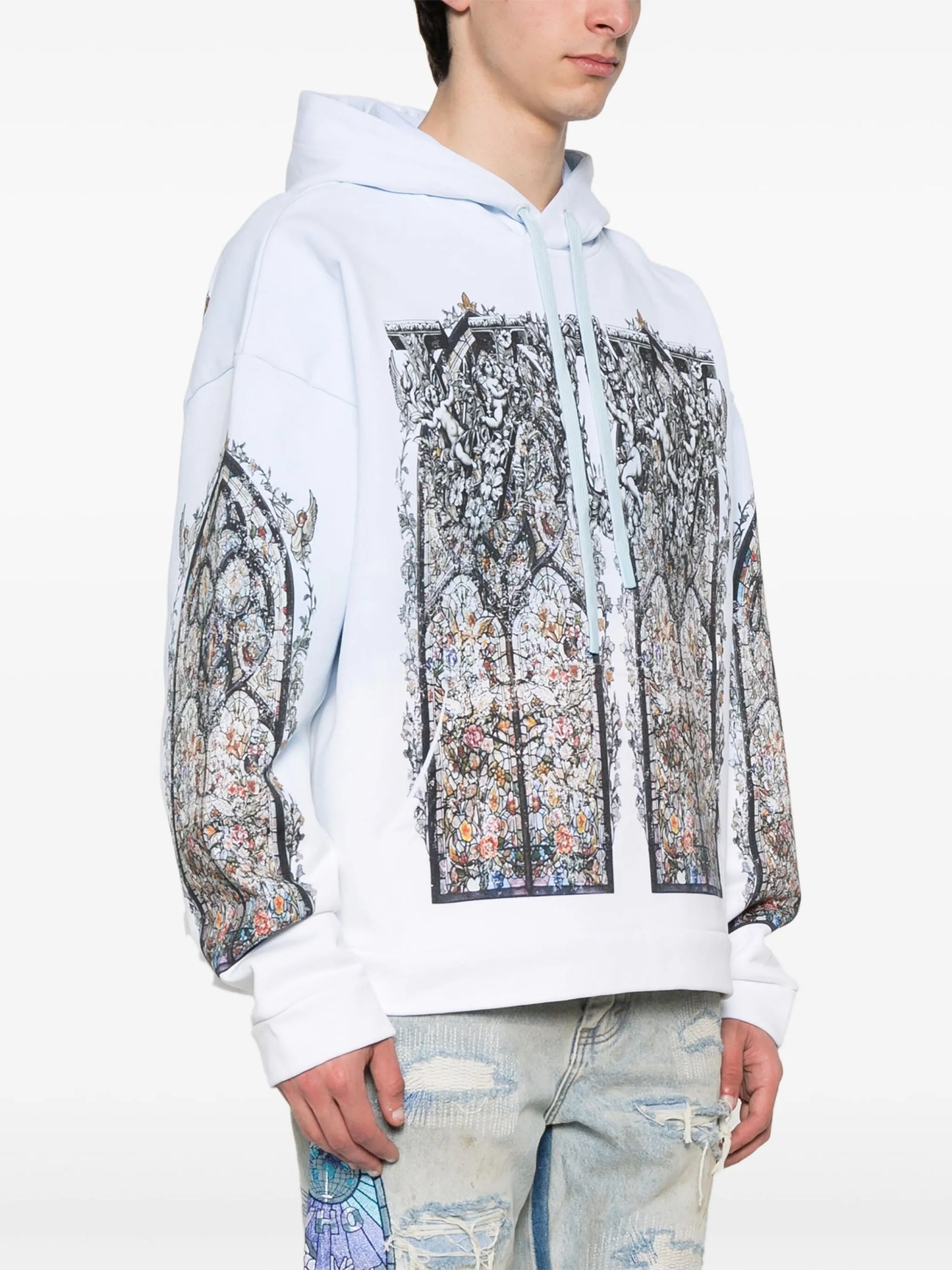 WHO DECIDES WAR Ignatius Hoodie Sky Blue