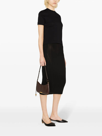 JACQUEMUS WOMEN Le T-Shirt Gros Grain Black