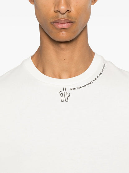 MONCLER GRENOBLE Logo-print T-shirt White