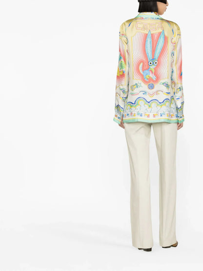 CASABLANCA WOMEN Silk Shirt Souvenir
