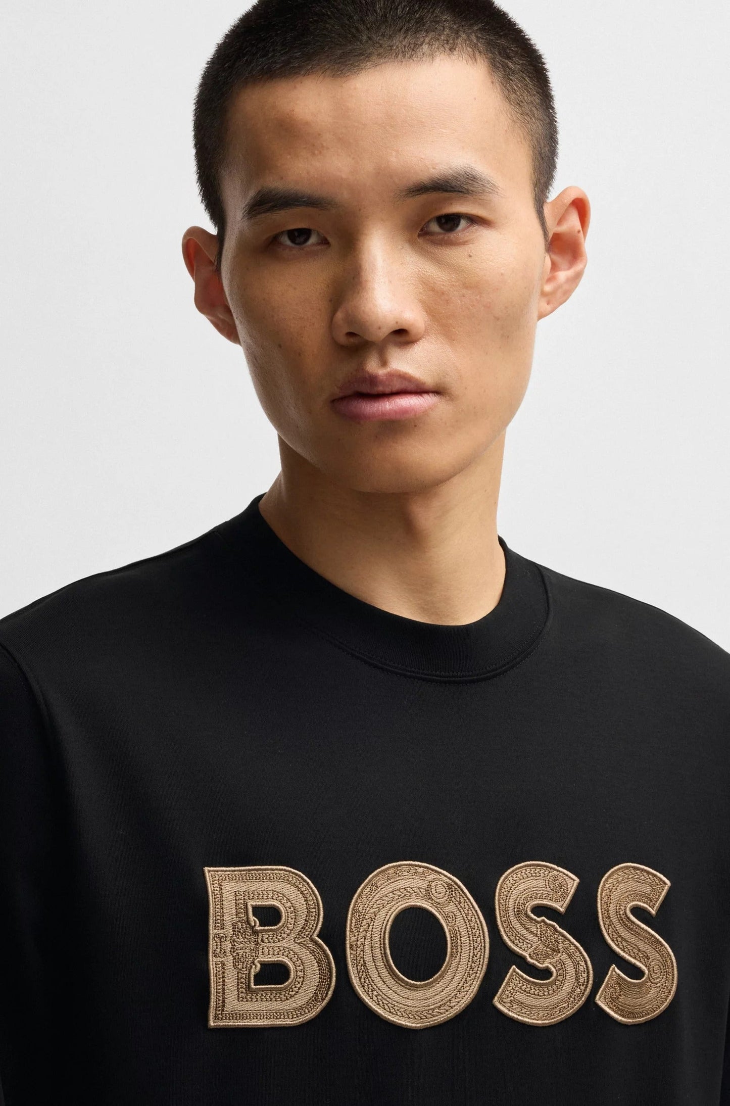BOSS X Creation Of The Gods Special Logo Embroidered Sweatshirt Black