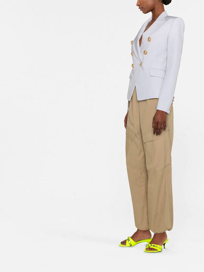 BALMAIN WOMEN 6 Button Blazer Light Grey