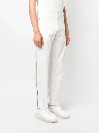 MONCLER Gabardine Trousers White