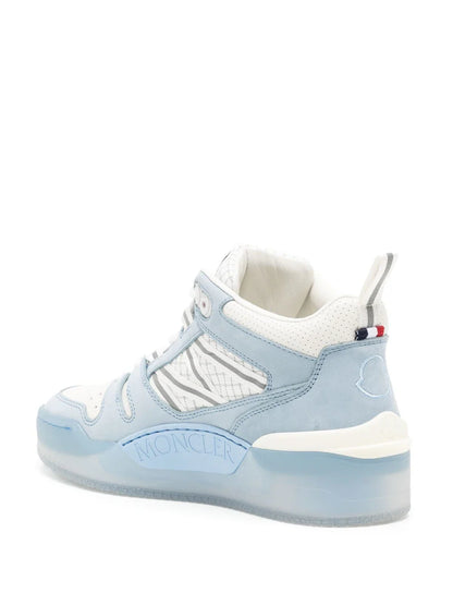 MONCLER WOMEN Pivot Mid High-Top Sneakers Sky Blue