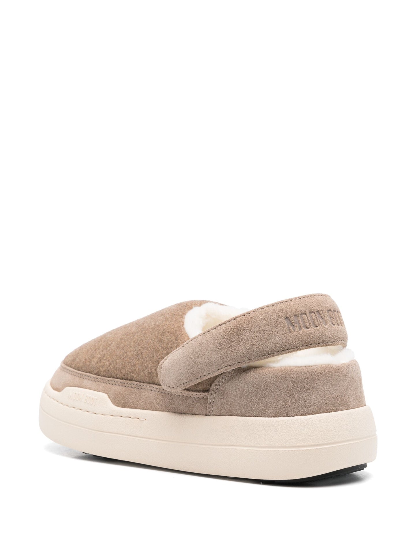 MOON BOOT Park Felt Clogs Beige