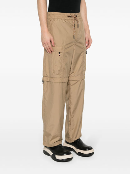 MONCLER GRENOBLE Ripstop Straight Trousers Beige