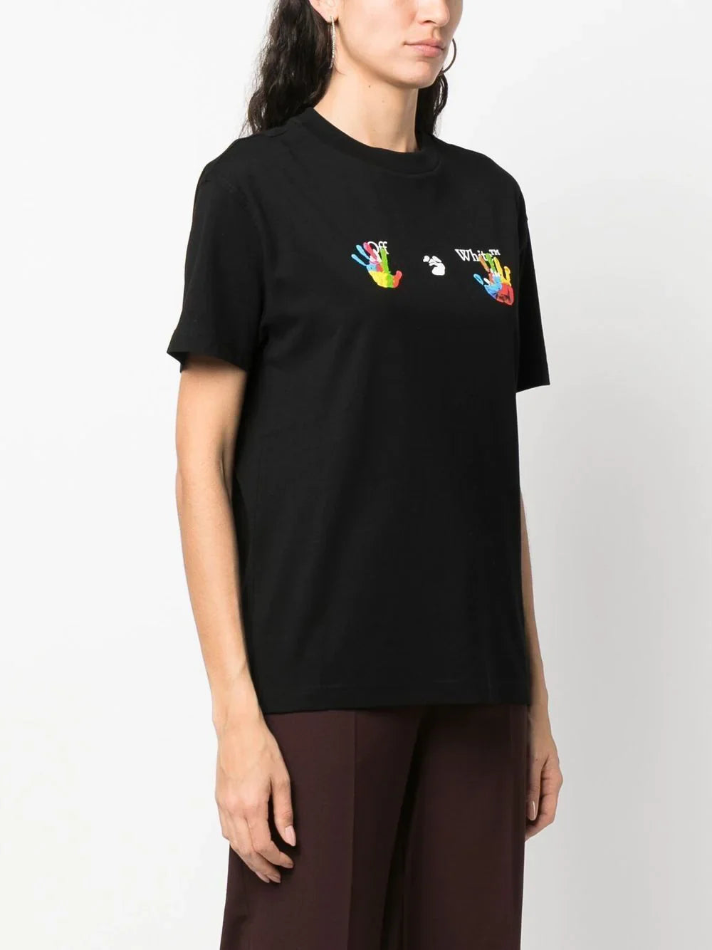 OFF-WHITE WOMEN Kids Swimming Logo Black/Multi