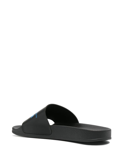 OFF-WHITE Logo Sliders Black/Blue