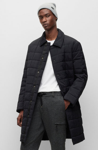 BOSS Fati-L Rib-knit Beanie Grey