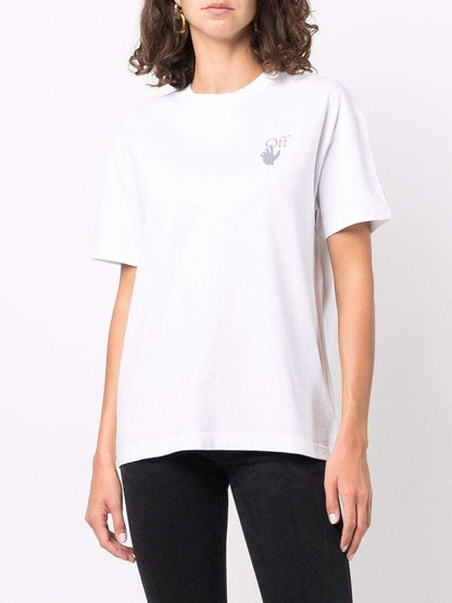 OFF-WHITE WOMEN Chine Arrows Regular Tee White