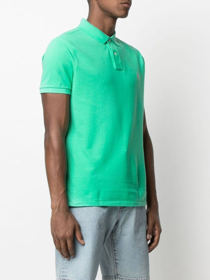 RALPH LAUREN The Iconic Mesh Logo Polo Shirt Green