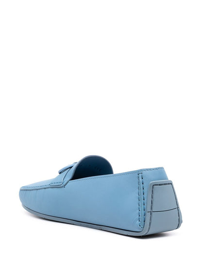 SALVATORE FERRAGAMO Palinuro Gancini Loafers Blue