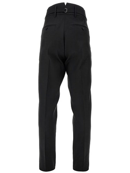 DSQUARED2 Tuxedo One Satin Pleated Pants Black