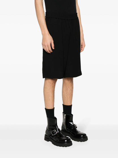 AMI ALEXANDRE MATTIUSSI Ami De Coeur Elasticated Waist Bermuda Shorts Black