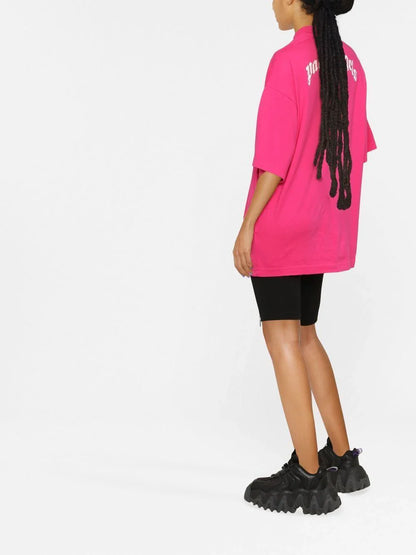 PALM ANGELS WOMEN Bear Loose Tee Pink/Brown