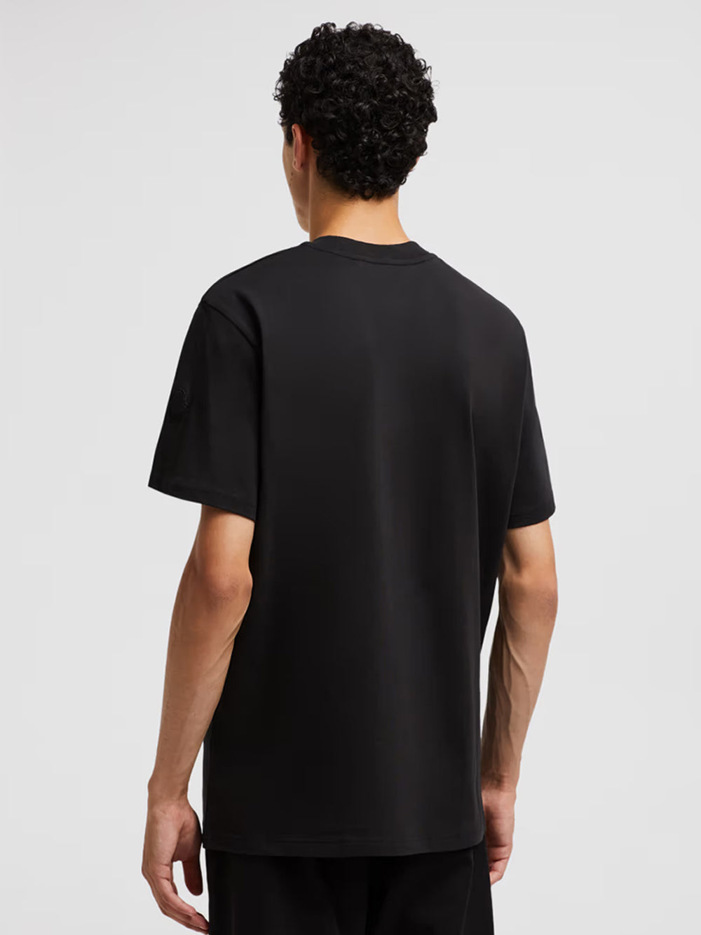 MONCLER Graphic Logo Motif Print T-Shirt Black