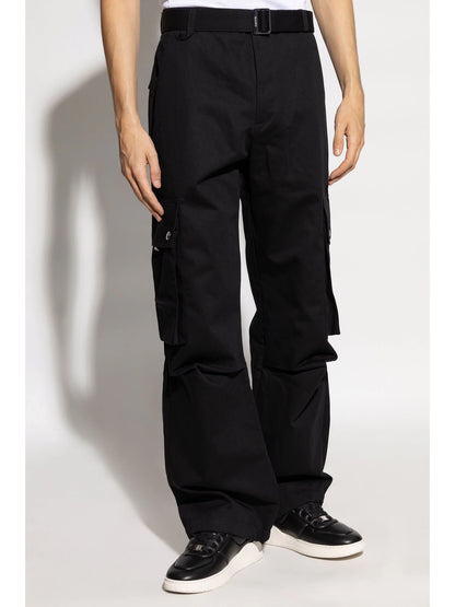 JACQUEMUS Le Cargo Woven Trousers Black