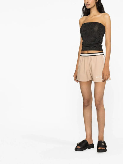 PALM ANGELS WOMEN Ultralight Track Shorts Mock Orange