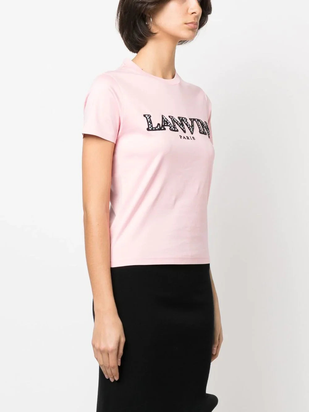 LANVIN WOMEN Classic Fit Lanvin Curb T-Shirt Pink