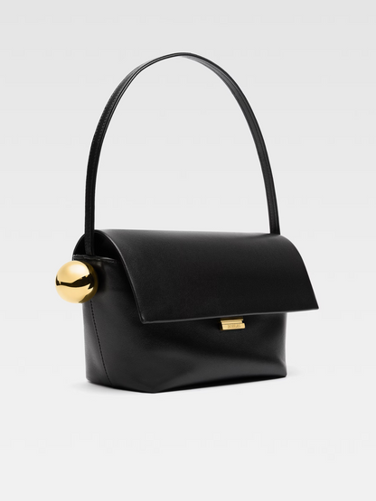 JACQUEMUS WOMEN Le Rond Carre Shoulder Bag Black