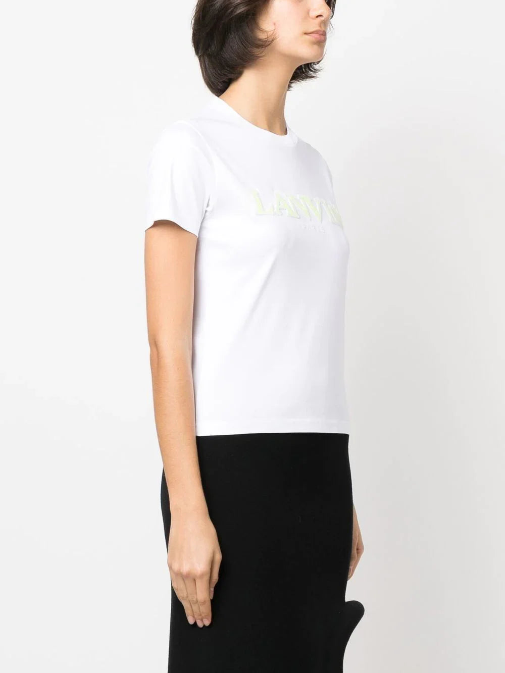 LANVIN WOMEN Classic Fit Lanvin Curb T-Shirt Optic White