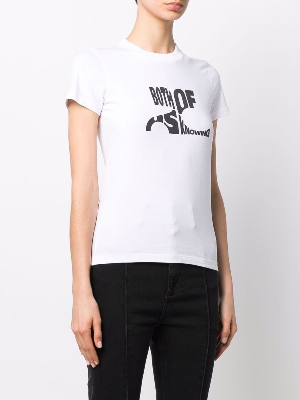 COURRÈGES WOMEN Both Of Us Knowing T-Shirt White