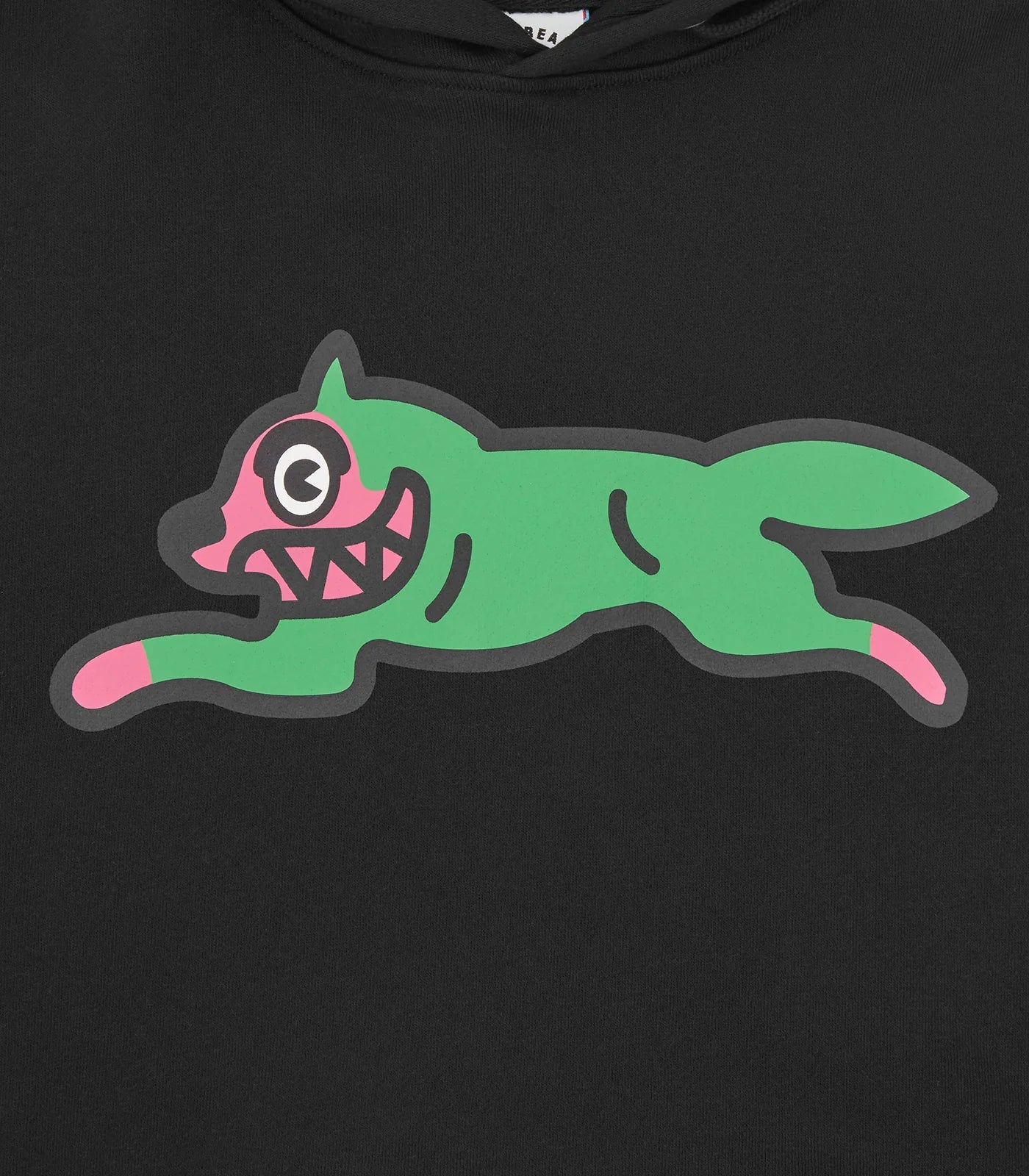 ICECREAM Running Dog Cotton-Jersey Hoodie Black