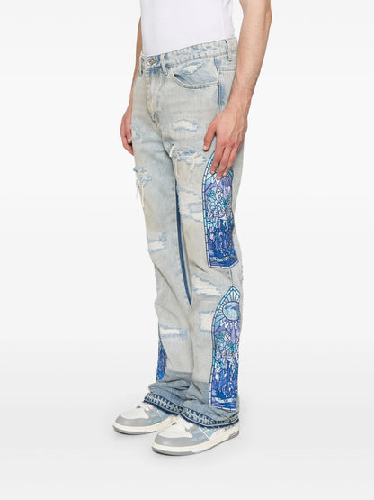 WHO DECIDES WAR Winter Mechanic Jeans Sky Blue
