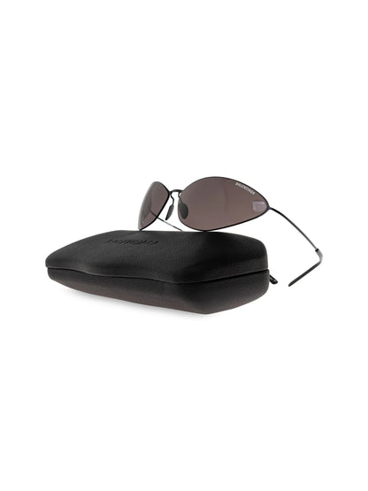 BALENCIAGA Logo-Decal Cat-Eye Sunglasses Black