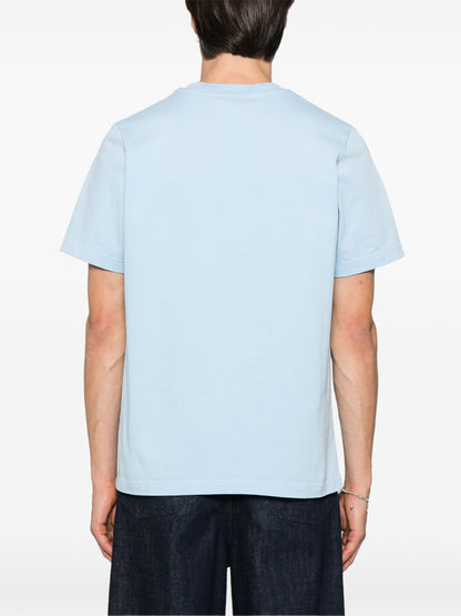 CASABLANCA Metaphysical Tennis Icon Printed T-Shirt Light Blue