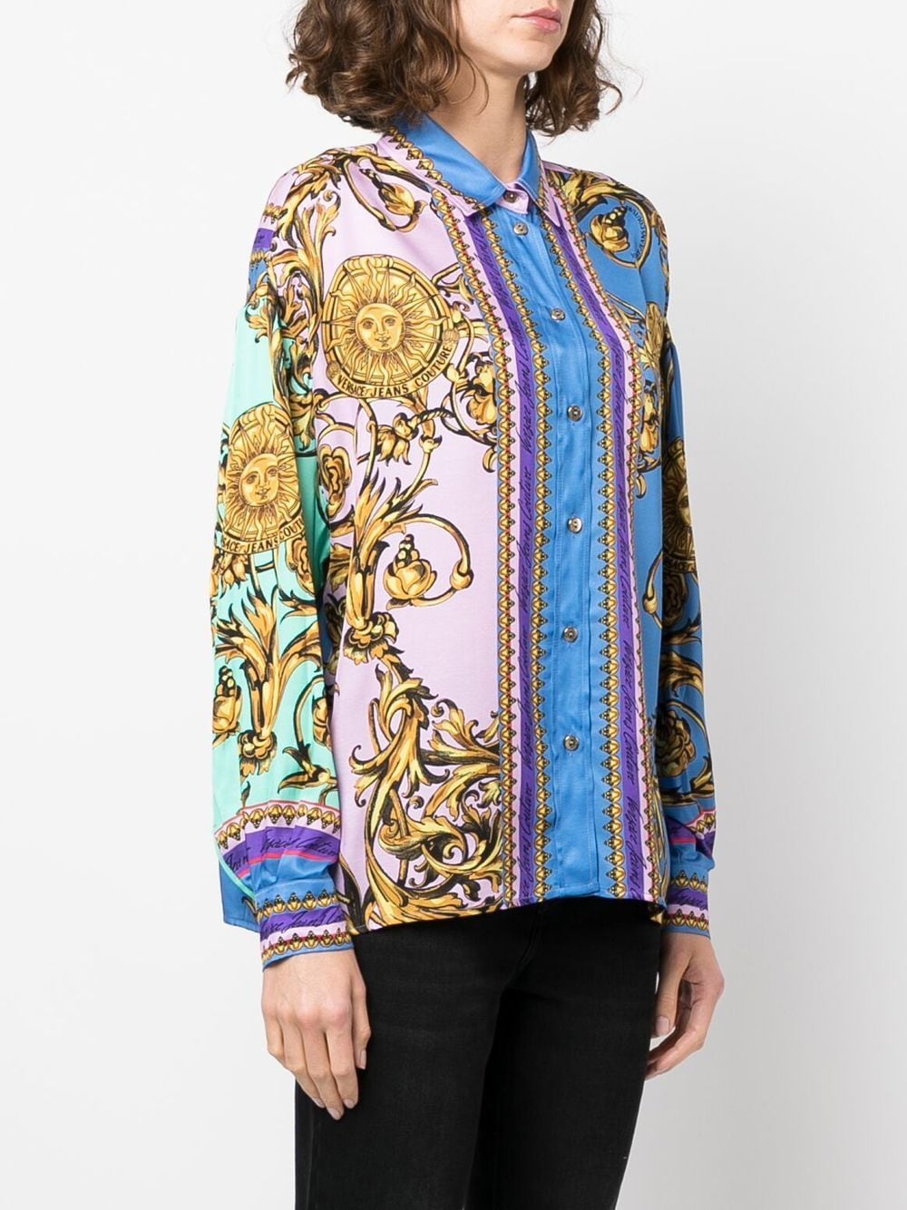 VERSACE WOMEN Garland Sun Long Sleeve Shirt