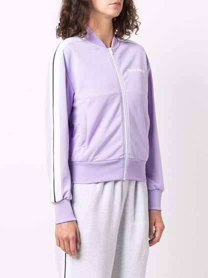PALM ANGELS WOMEN Logo Bomber Jacket Purple