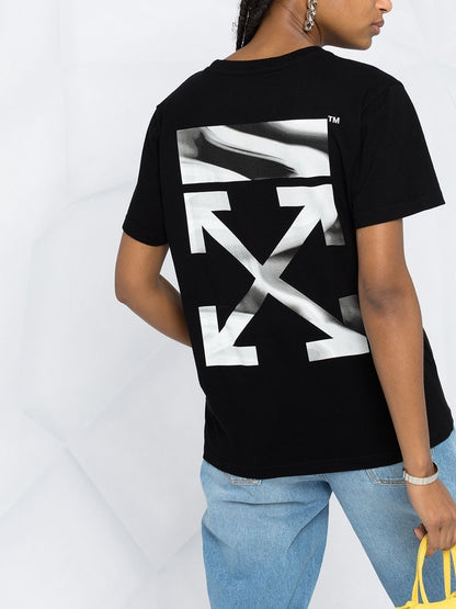 OFF-WHITE Women Arrow Liquid Melt T-Shirt Black