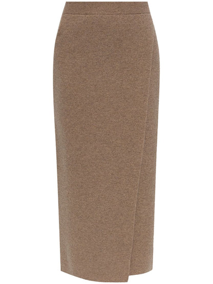 MAX MARA WOMEN Umbria Knitted Skirt Brown