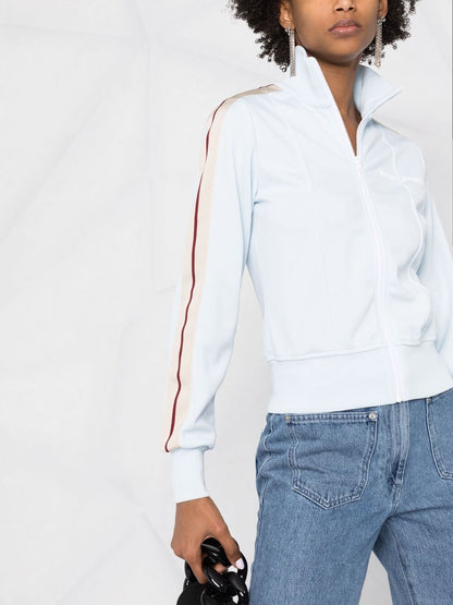 PALM ANGELS WOMEN Side-stripe track jacket Blue