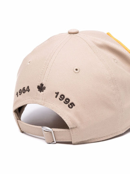 DSQUARED2 Logo-patch baseball cap Beige