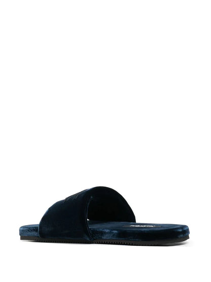 TOM FORD Velvet Harrison Slippers Navy
