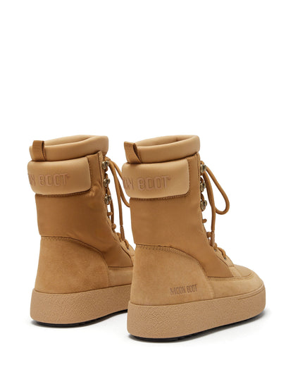 MOON BOOT WOMEN LTrack Padded Combat Boots Sand