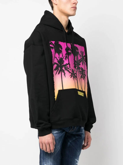 DSQUARED2 D2 Sunrise Cool Hoodie Black