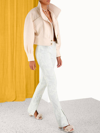ZIMMERMANN WOMEN Wonderland Denim Trouser White