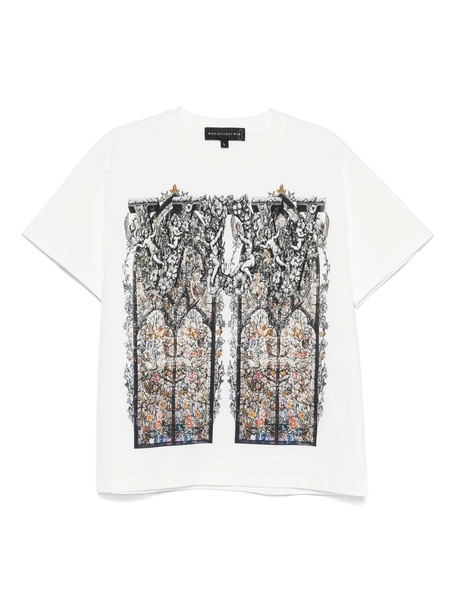 WHO DECIDES WAR Ignatius Short Sleeve T-shirt Cloud White