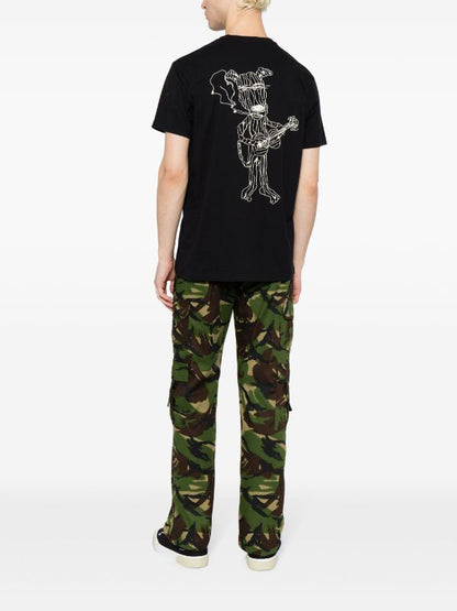 COUT DE LA LIBERTE Dog-Small Crystal Embellished T-Shirt Black
