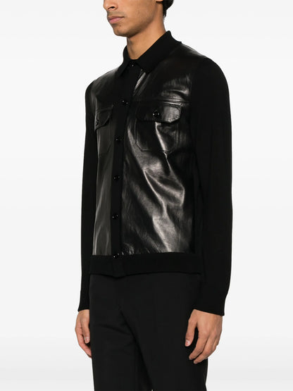 TOM FORD Panelled Jacket Shirt Black