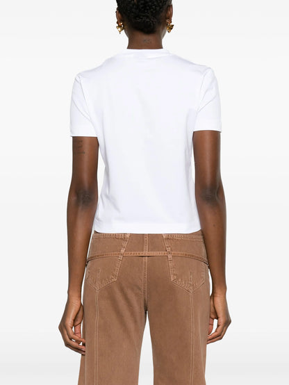 JACQUEMUS WOMEN Le T-shirt Gros Grain White