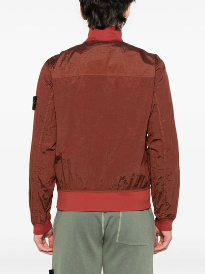 STONE ISLAND Compass-badge Bomber Jacket Copper