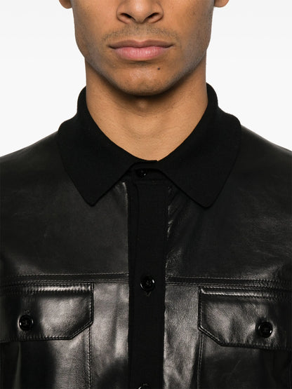 TOM FORD Panelled Jacket Shirt Black