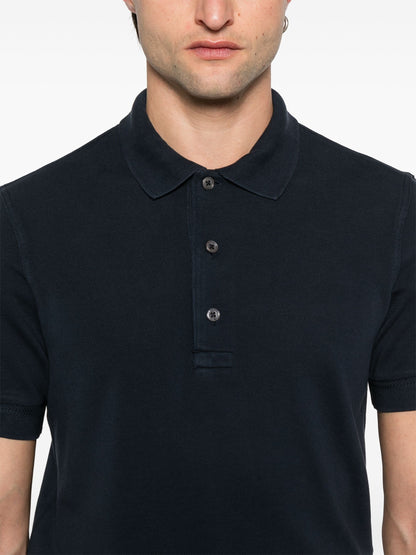TOM FORD Piqué Polo Shirt Prussian Blue