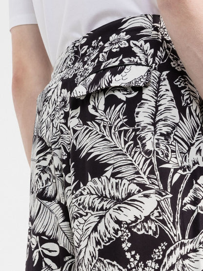 PALM ANGELS Jungle Parrots Shorts Black